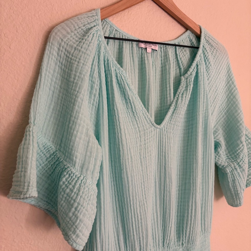 Michael Stars Katelyn Cotton Gauze Dress - Picture 4 of 6